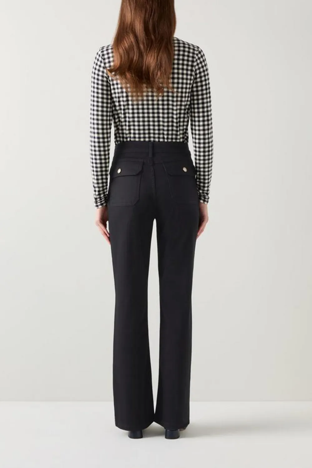 Black Flared High Waist Jeans