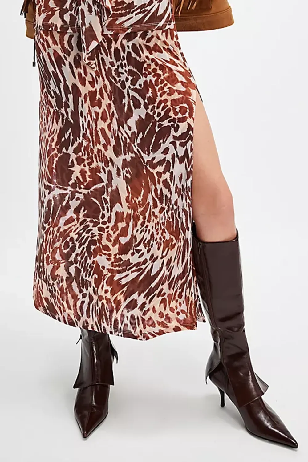 Strapless Floral Print Maxi Dress Set