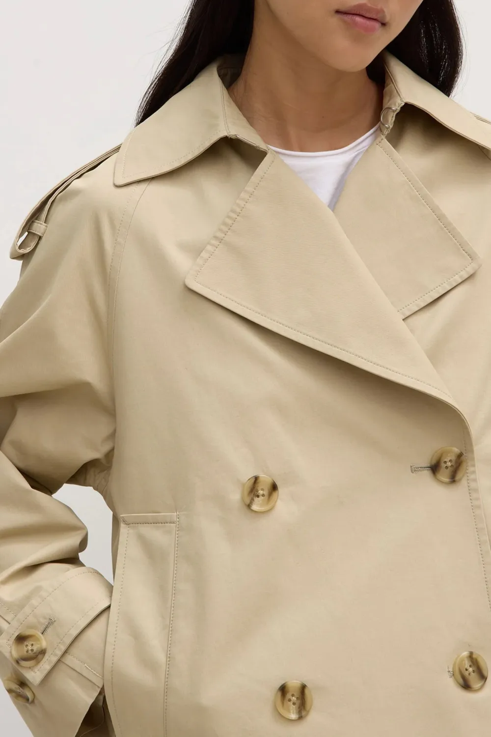 Cotton Off Shoulder Jacket