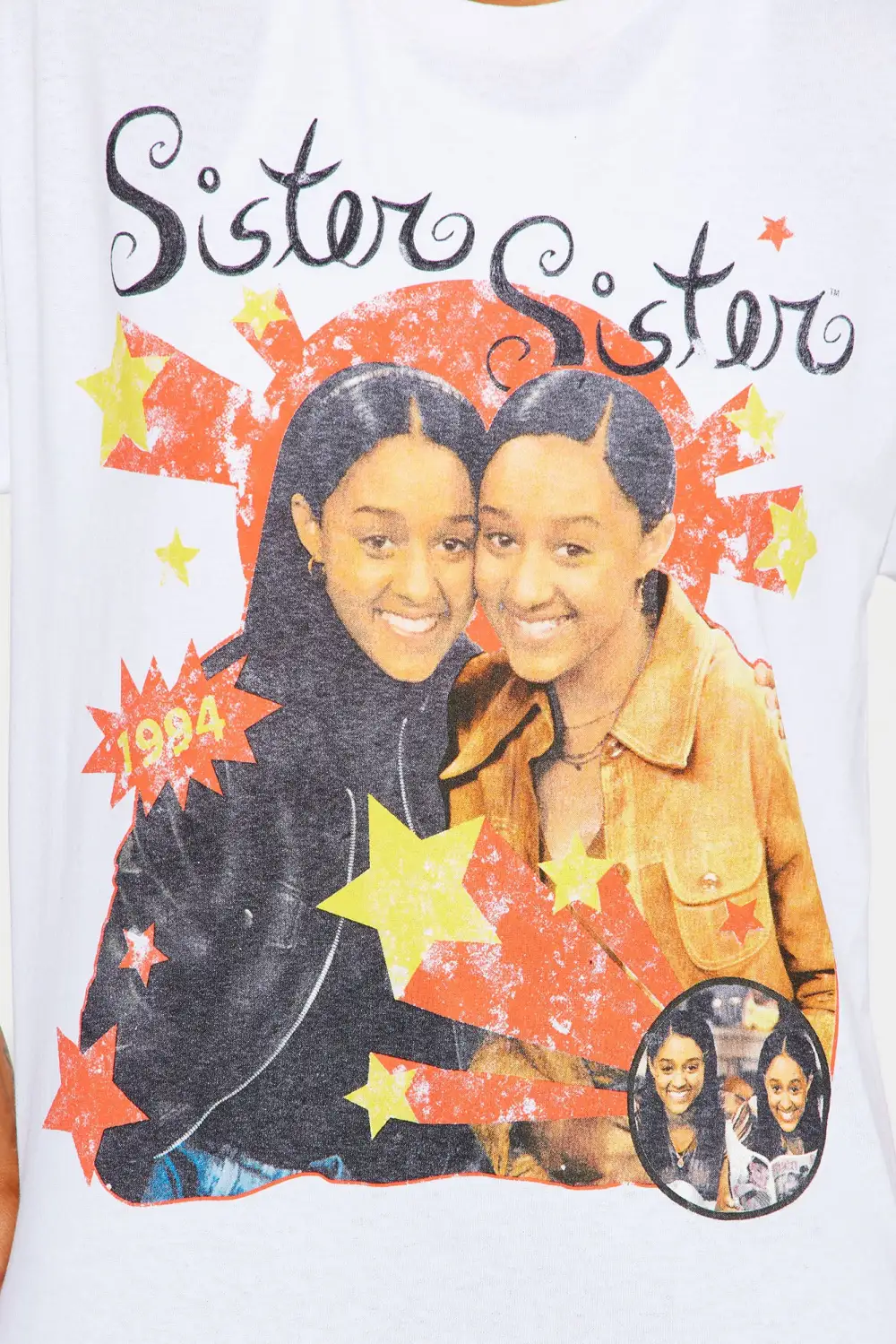 Sister Sister Graphic Tee - White