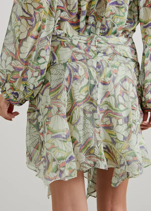 Abstract Print Breathable Skirt