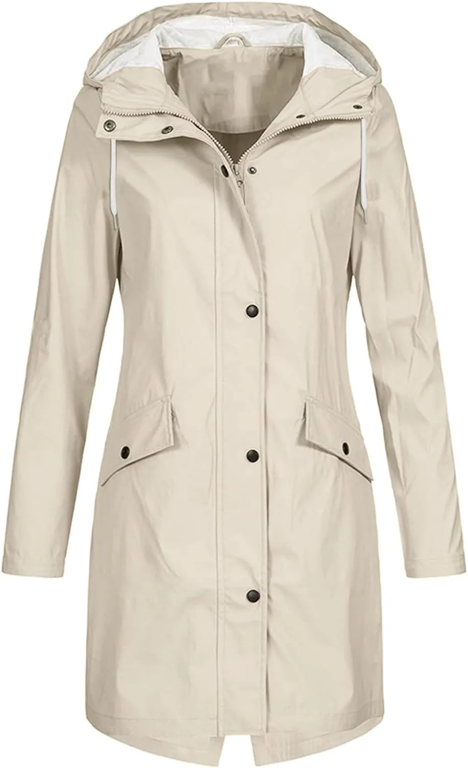 Rain Jackets For Women Waterproof With Hood Lightweight Casual Anorak Travel Hiking Coats with Pockets 720