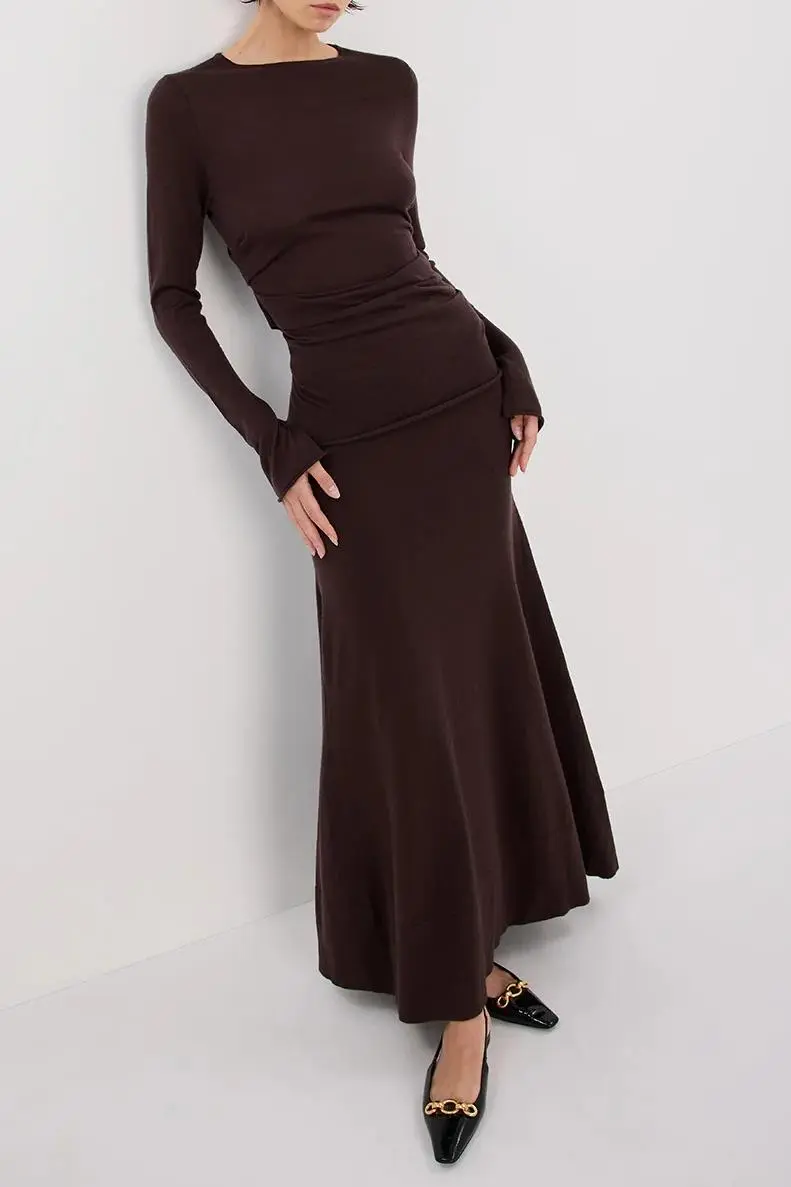 BITTER MERINO MAXI SKIRT