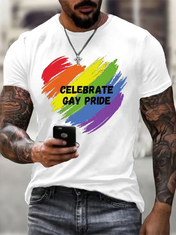 Men'S Celebrate Gay Pride T-Shirt