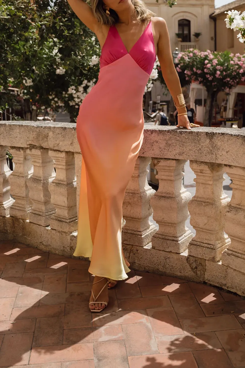 Luxury Silk Banquet Long Dress