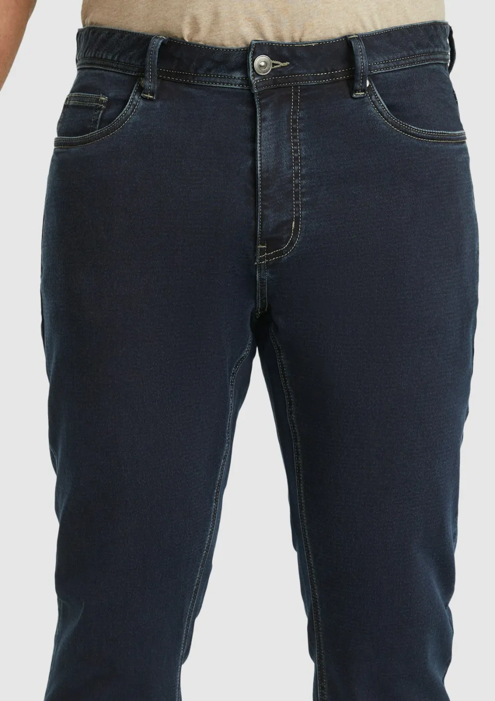 BLACK REGULAR KNIT JEAN