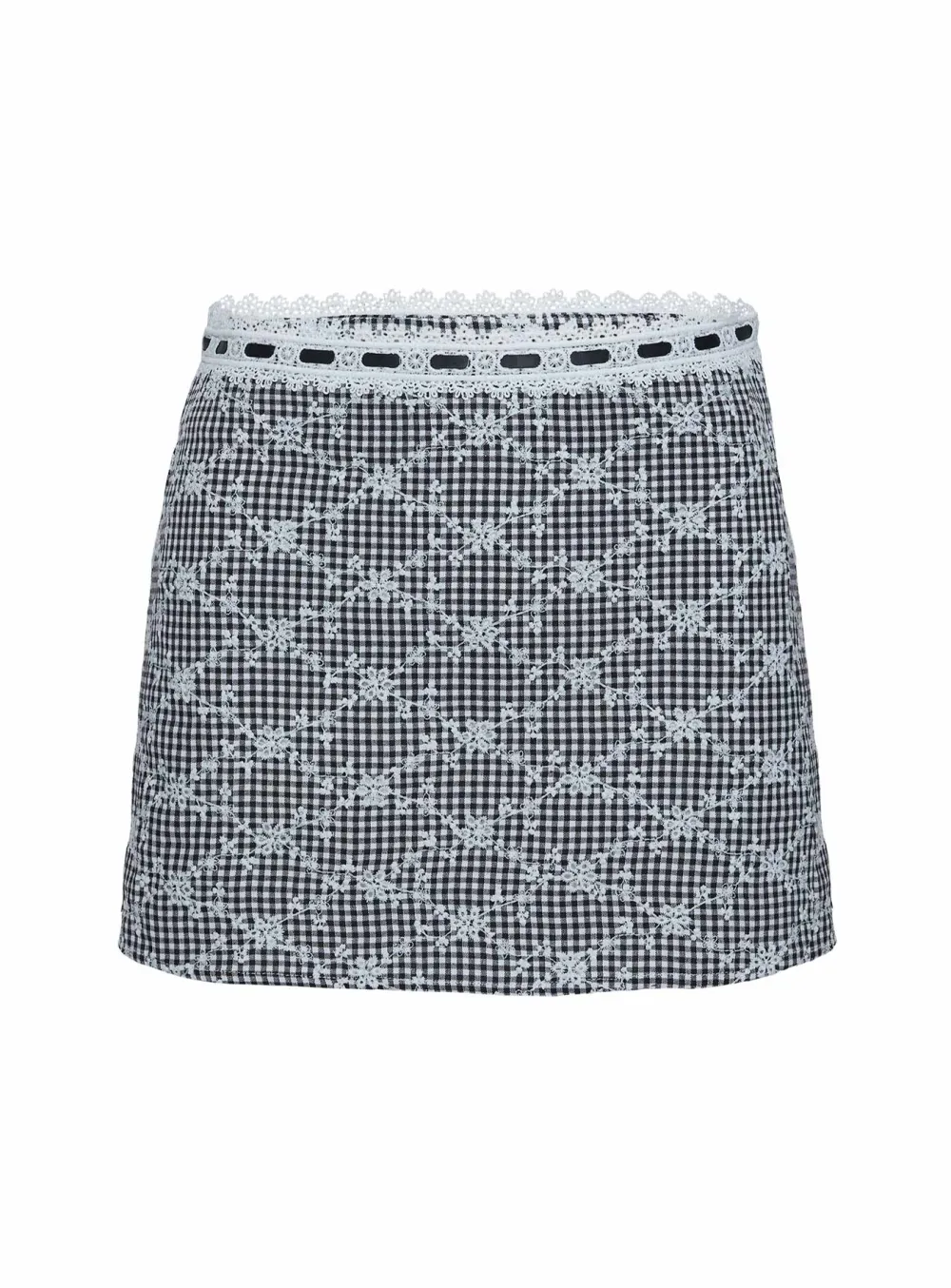 Patterned Mini Skirt