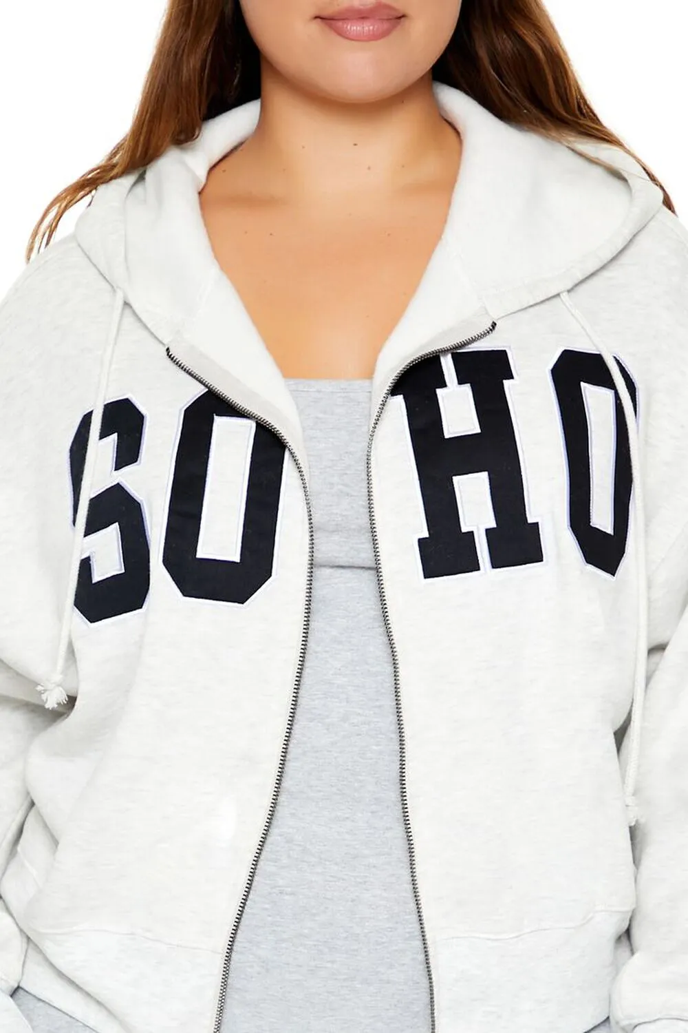 Plus Size Soho Zip-Up Hoodie