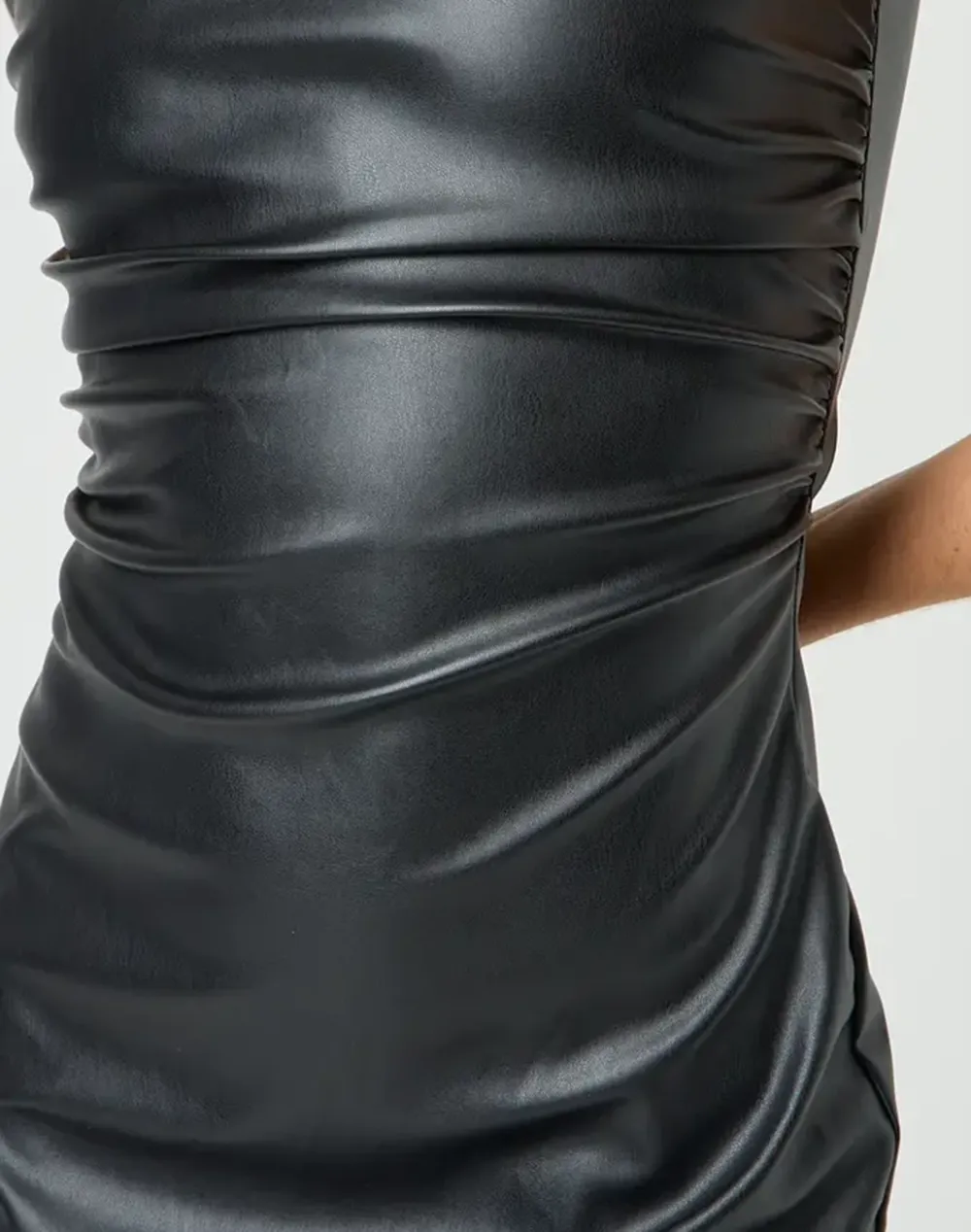 Tie Front Linen Blend Mini Dress