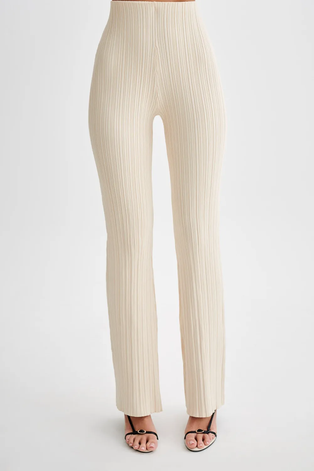 Straight Leg Rib Knit Pant