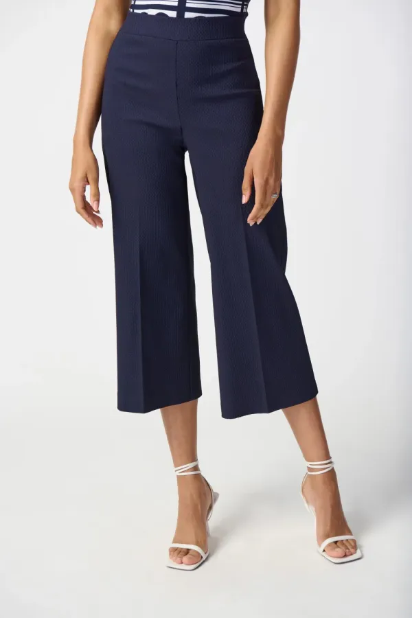 Navy Blue Geometric - Print Culottes