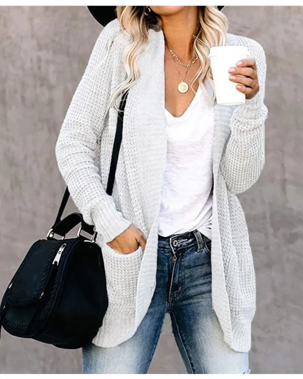 Others Yarn/Wool Yarn Casual Cardigan