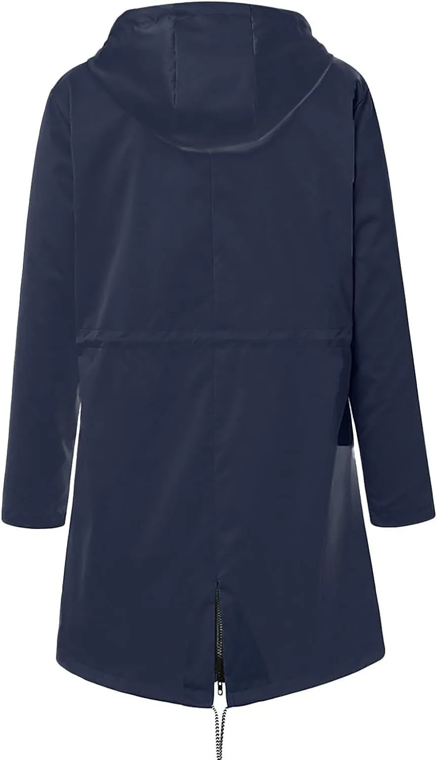 Rain Jackets For Women Waterproof With Hood Lightweight Casual Anorak Travel Hiking Coats with Pockets 720