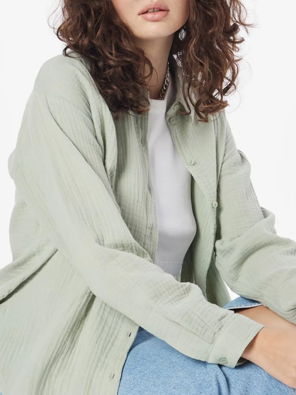 Lapel Long Sleeve Casual Style Blouses