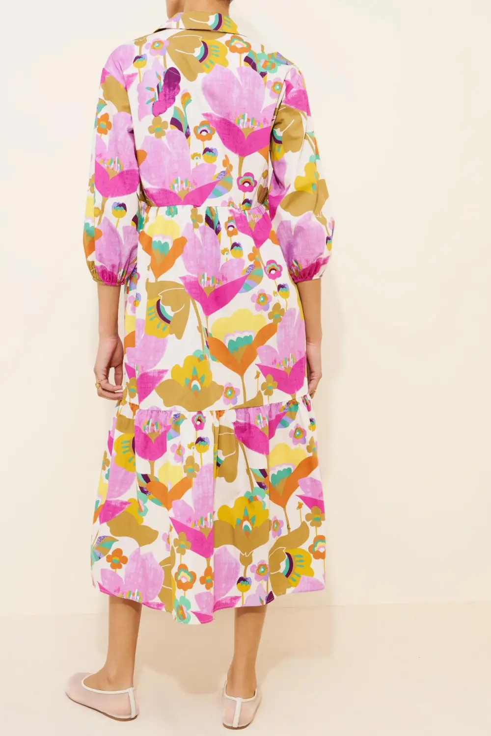 The Bettina Tiered Shirt Dress