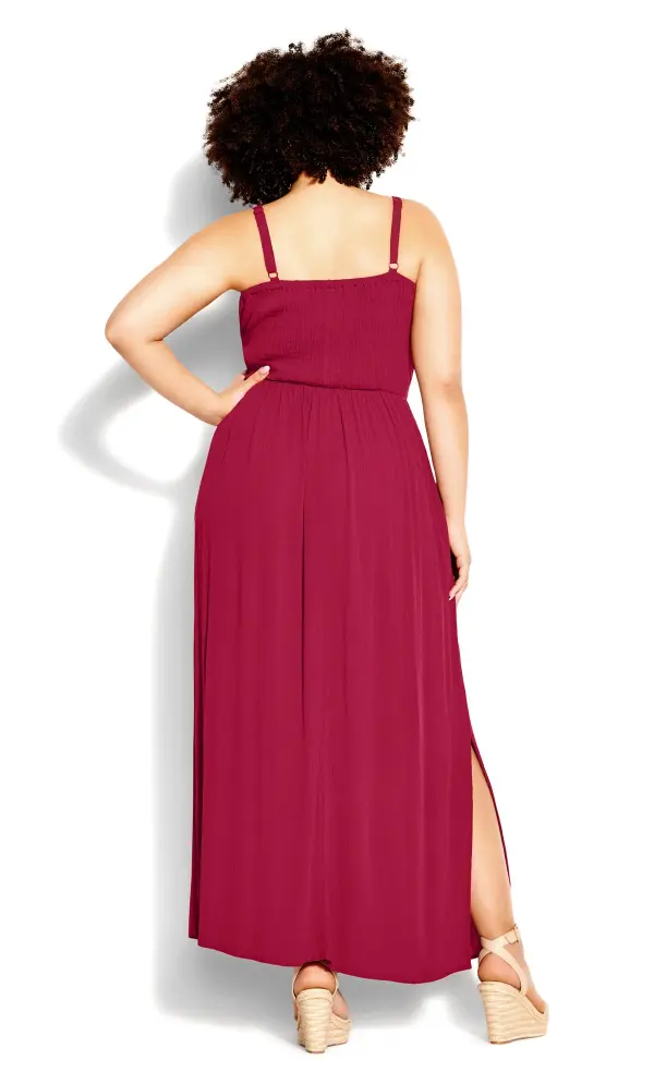 Evans Red Riviera Maxi Dress