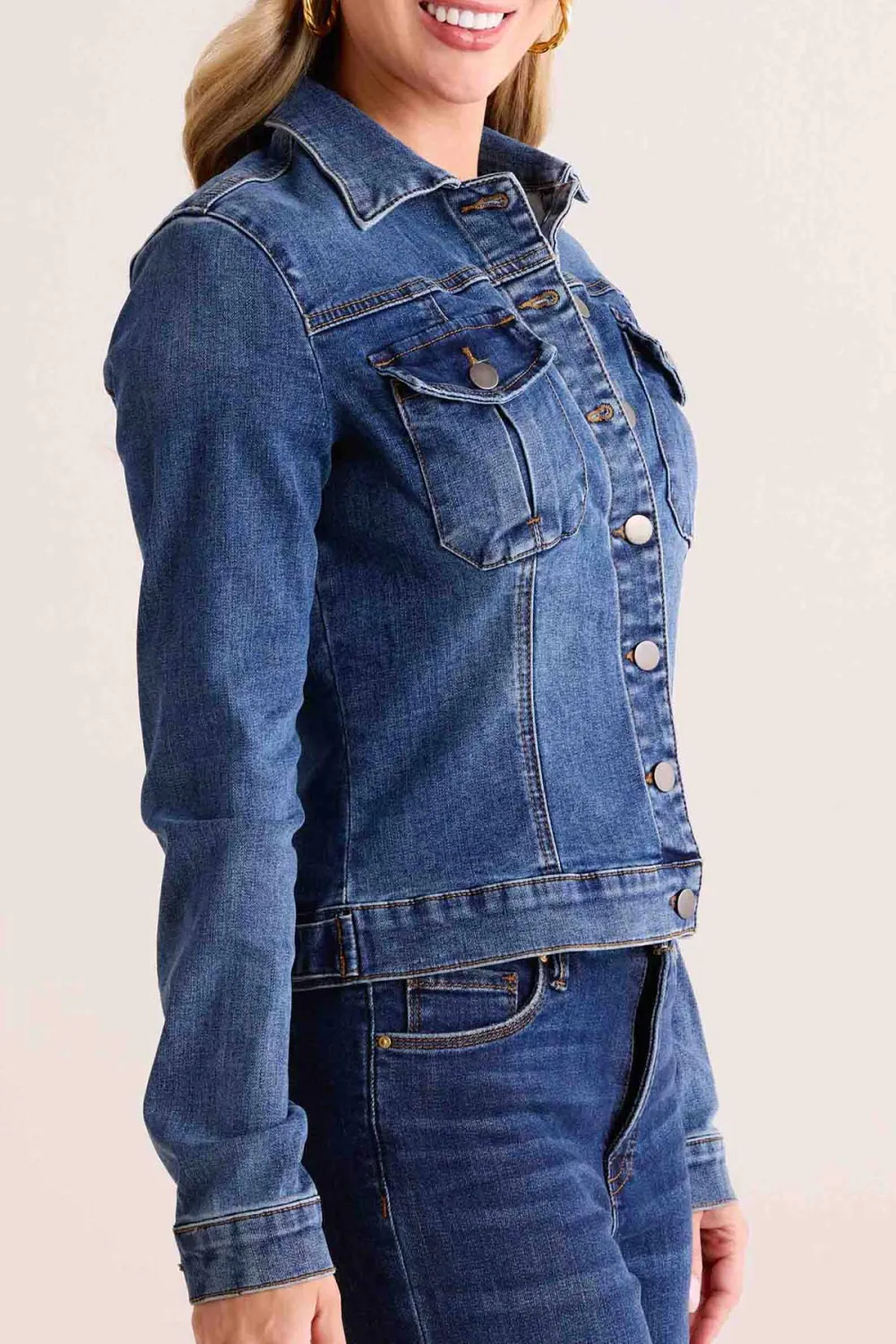 Blue Denim Classic Pocketed Trucker Jacket