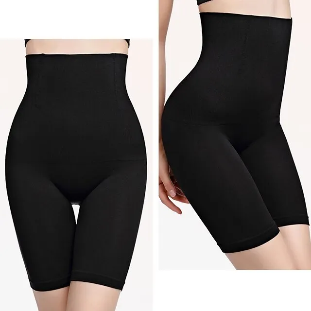 Women's Shorts Seamless High Waisted Bone Undergarments Regular Spring, Fall, Winter, Summer Black Purple Brown Apricot
