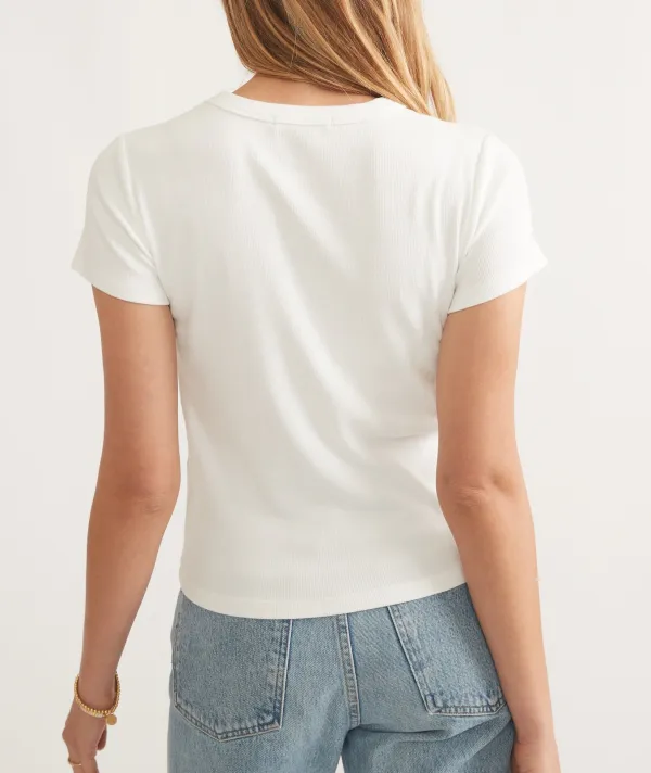Crisp White Classic Crew Tee