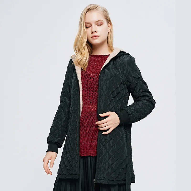 Front Tie Hooded Fleece Coat