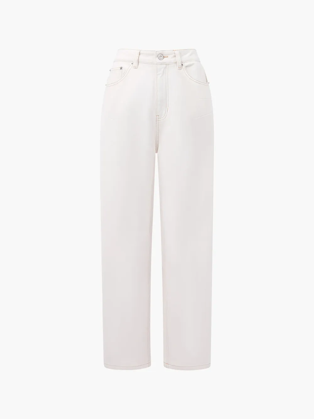 Basic Casual Commuter Denim Trousers