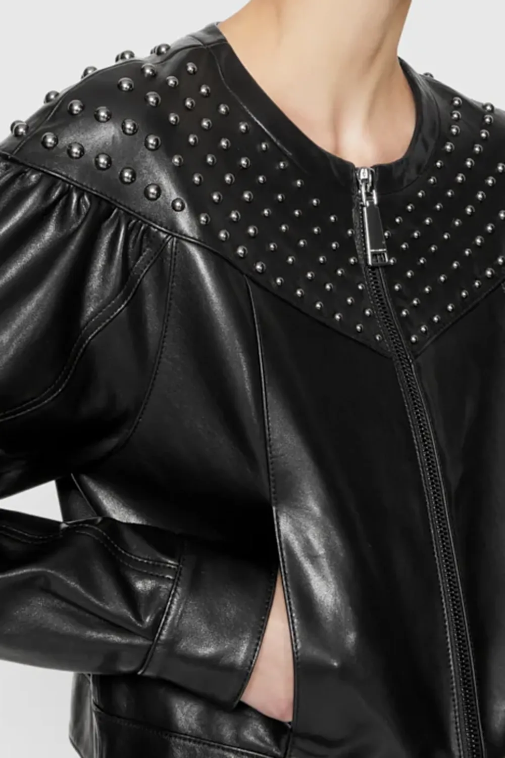 Motorcycle Style Black Jacket