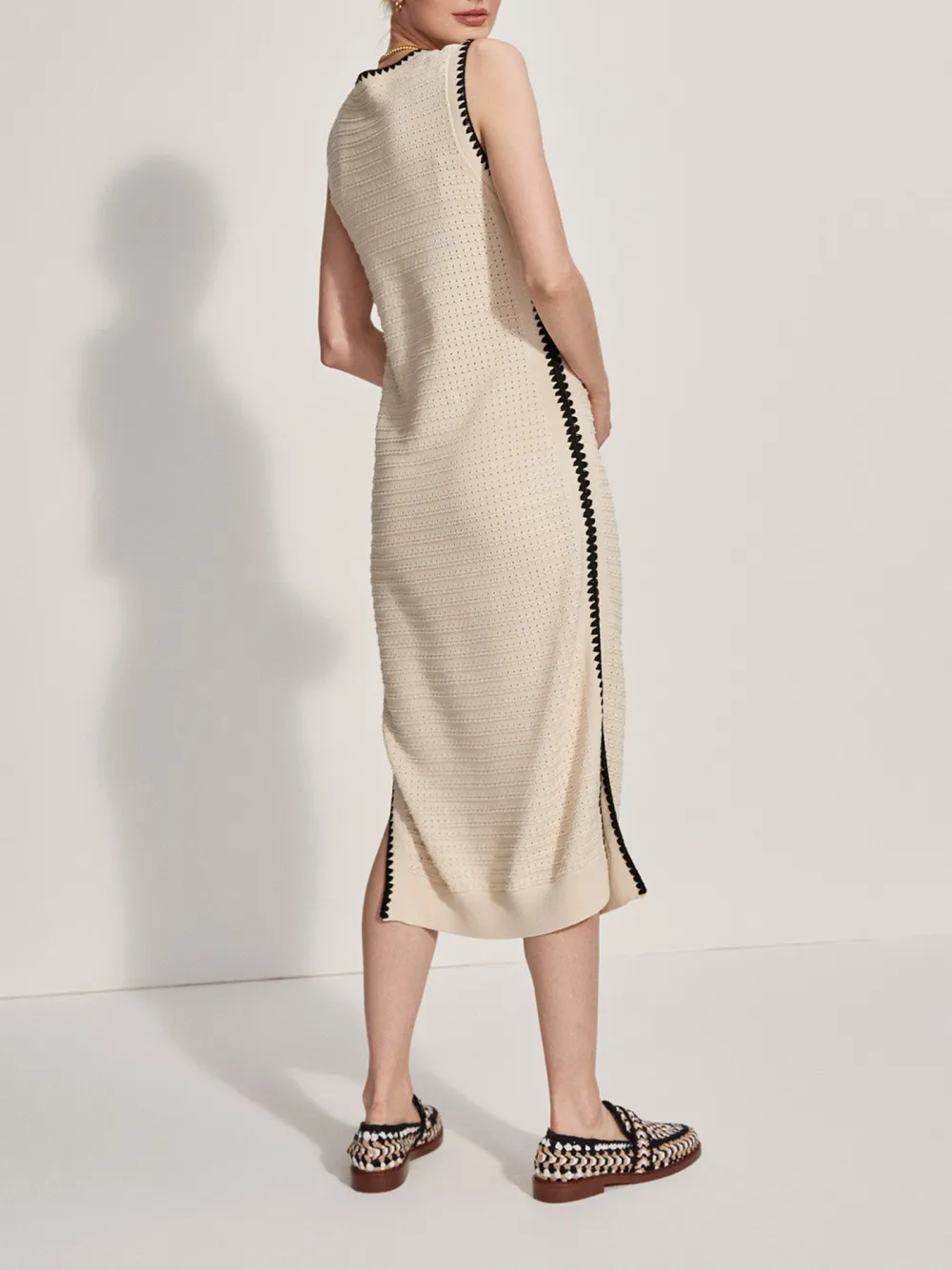 Elegant Tank Knit Midi Dress