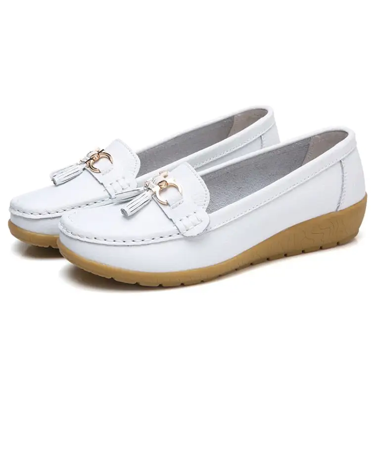 Women Flats Ballet Leather Breathable  Casual  Shoes