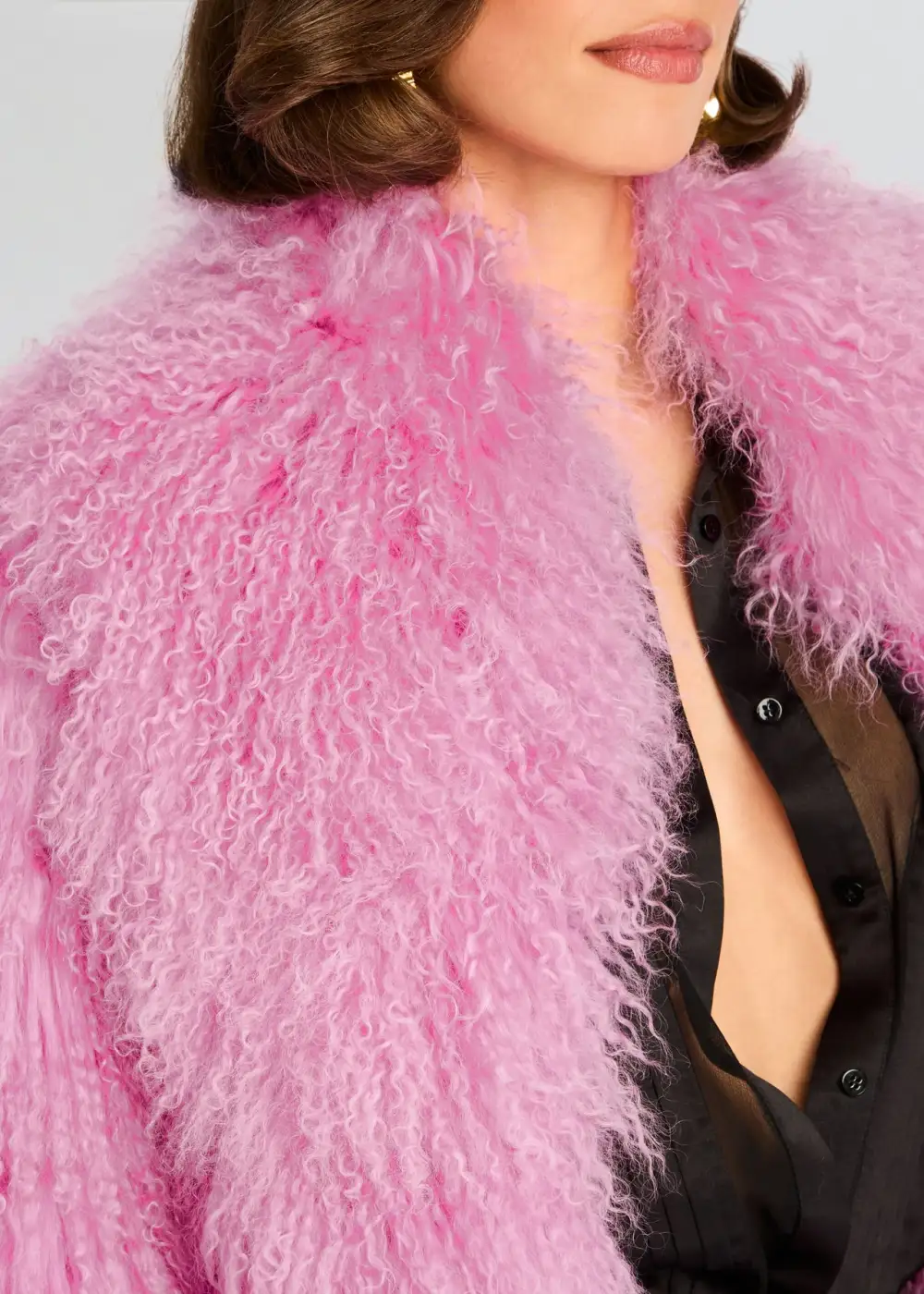 Pink Fur Coat