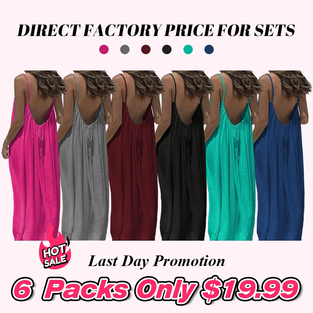 Women's Solid Color Cami Lounge Dress, Elegant Sleeveless Long Dress for Summer, Ladies Sleepwear for Indoor Wear