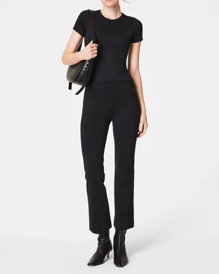 Slim Solid Color Crewneck T-Shirt