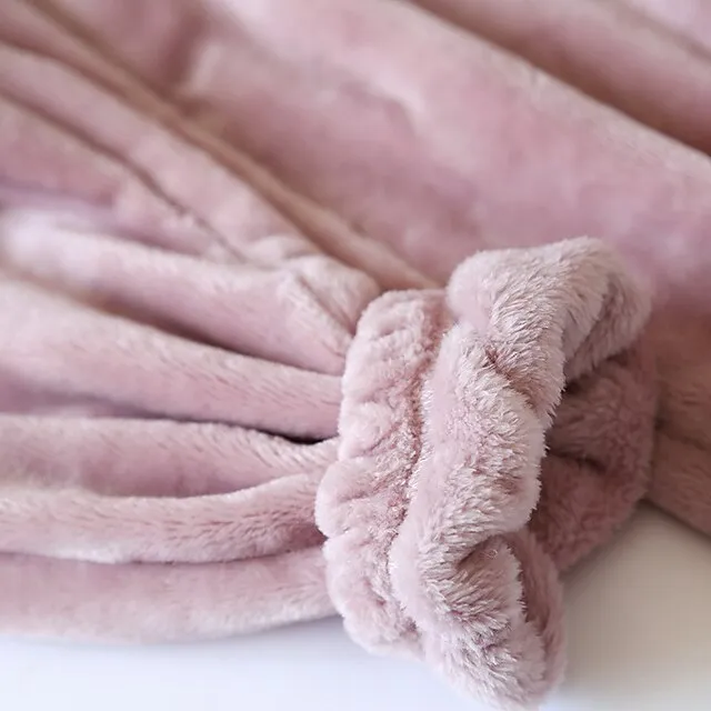 Women's Fleece Fluffy Fuzzy Warm Pajamas Pants Pjs Pure Color Simple Comfort Plush Home Daily Bed Gift Long Pant Elastic Waist Winter Fall Black Blue