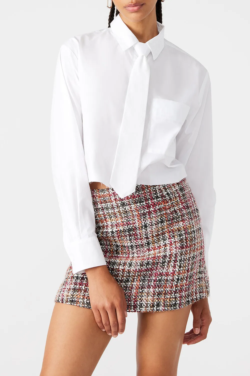 LAPEL TOP WHITE