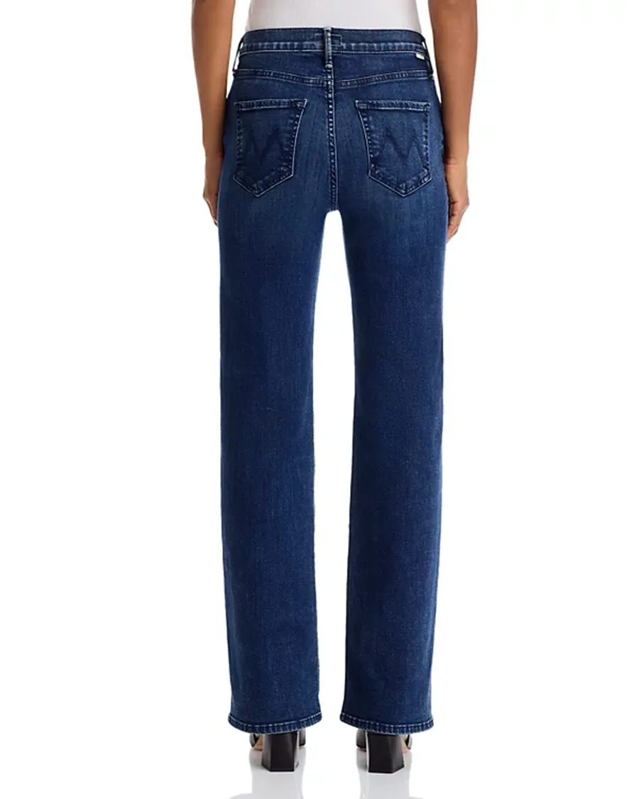 Mid Waist Bootcut Leg Silhouette Jeans