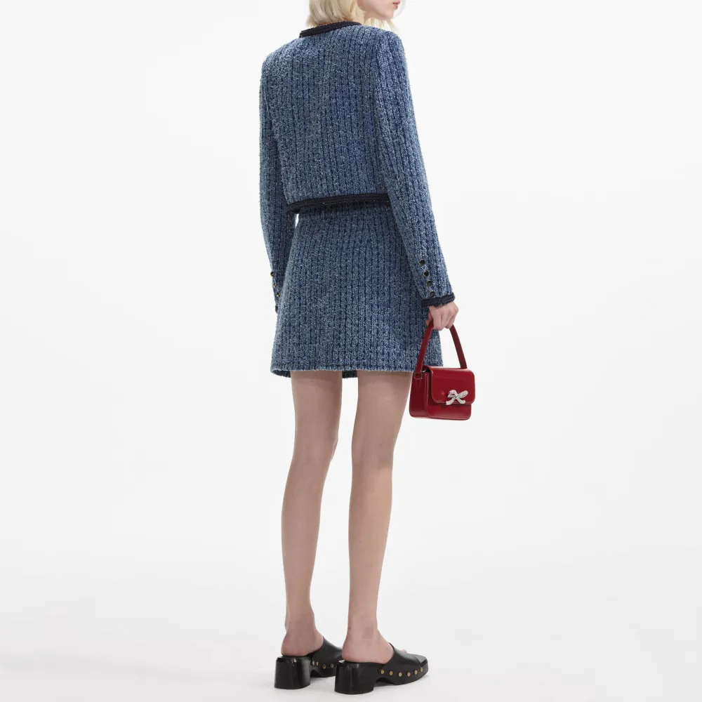 Textured Denim Jacket