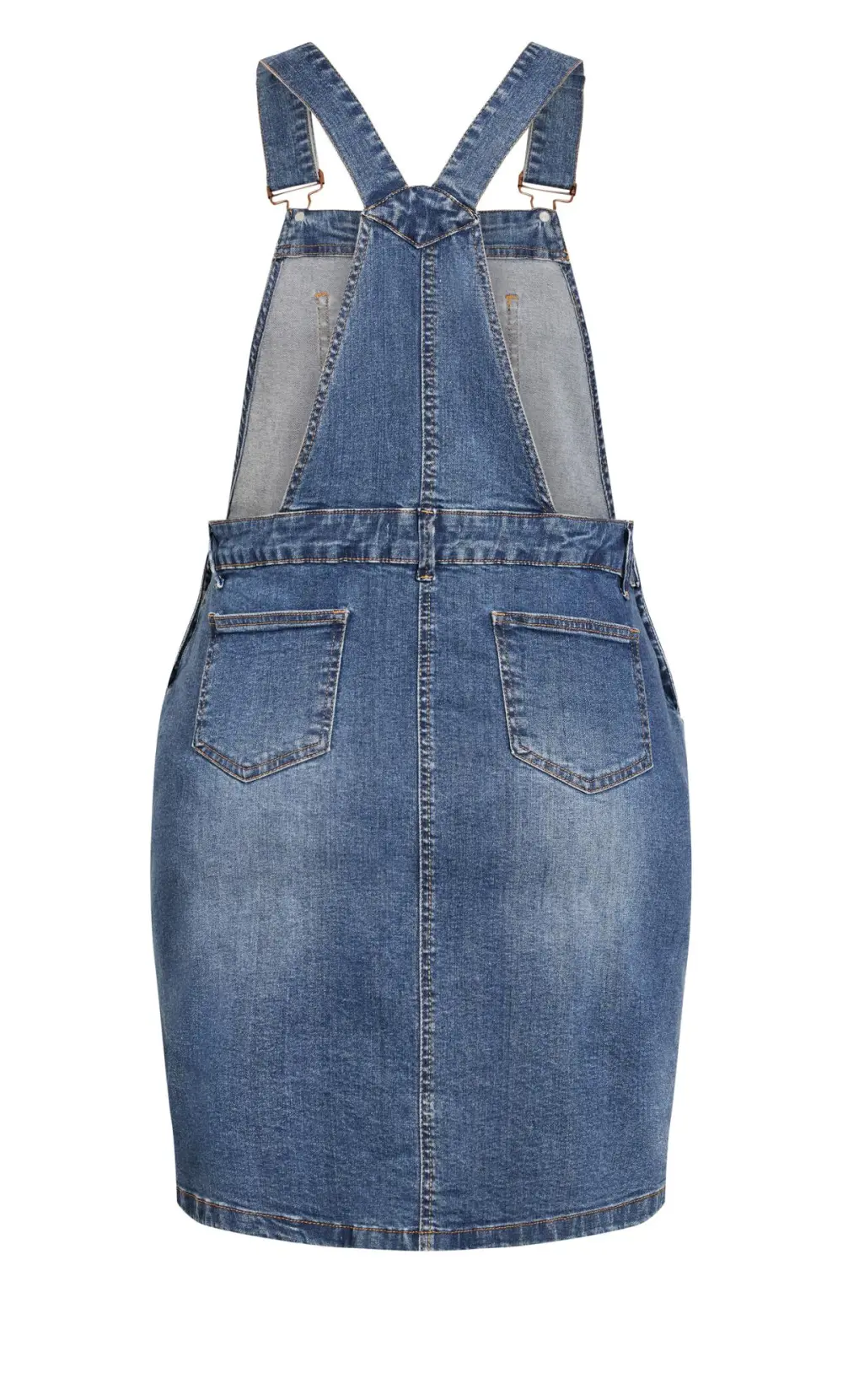 Evans Blue Denim Pinafore Dress