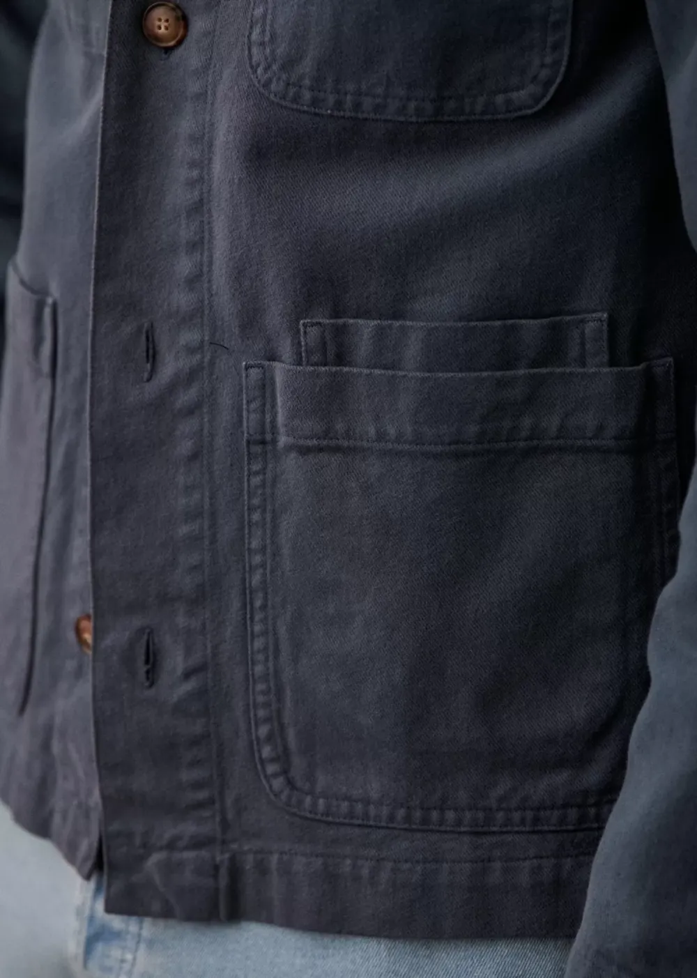 Casual Style Buttoned Fastening Jacket