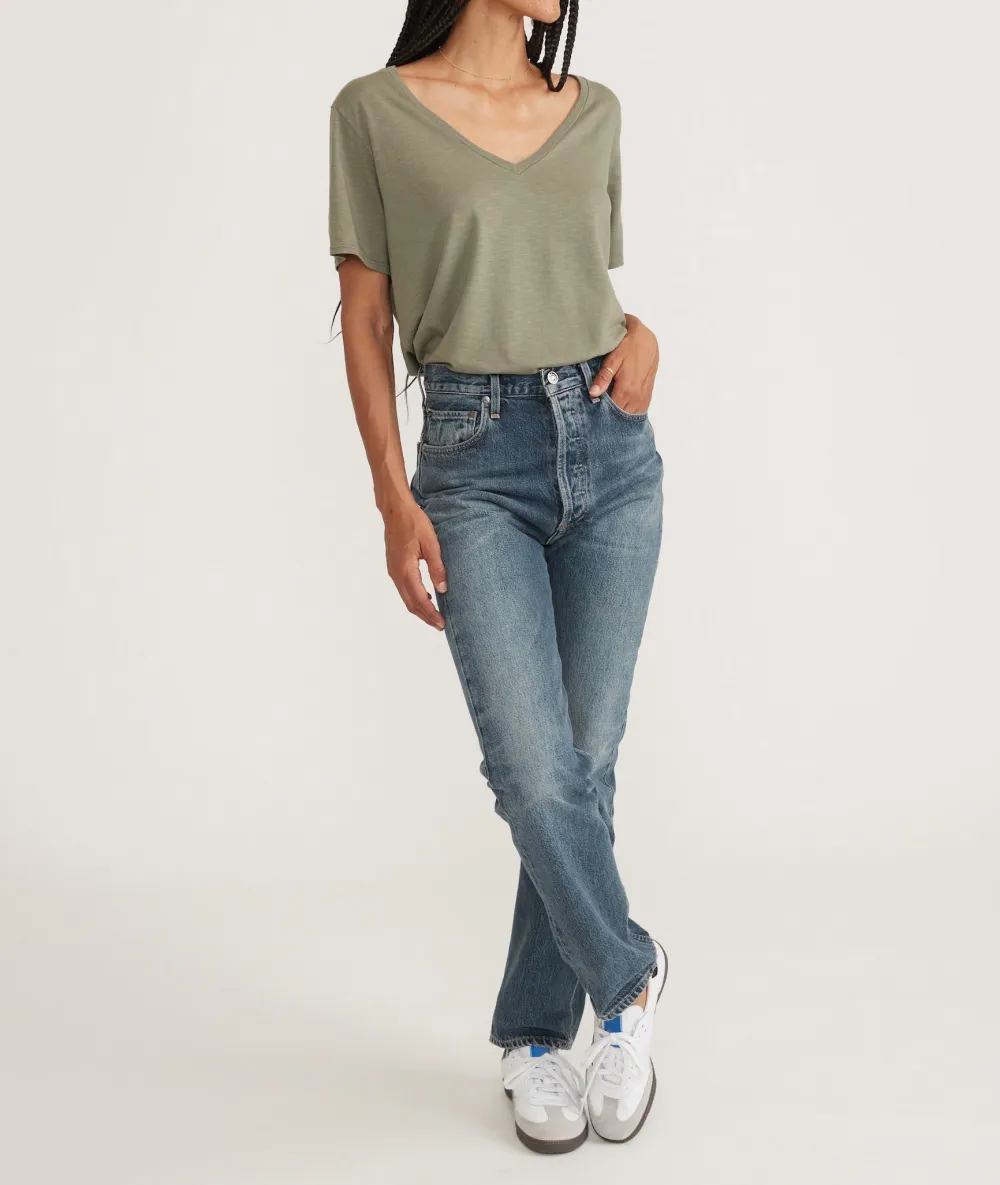Vetiver V Neck Tee