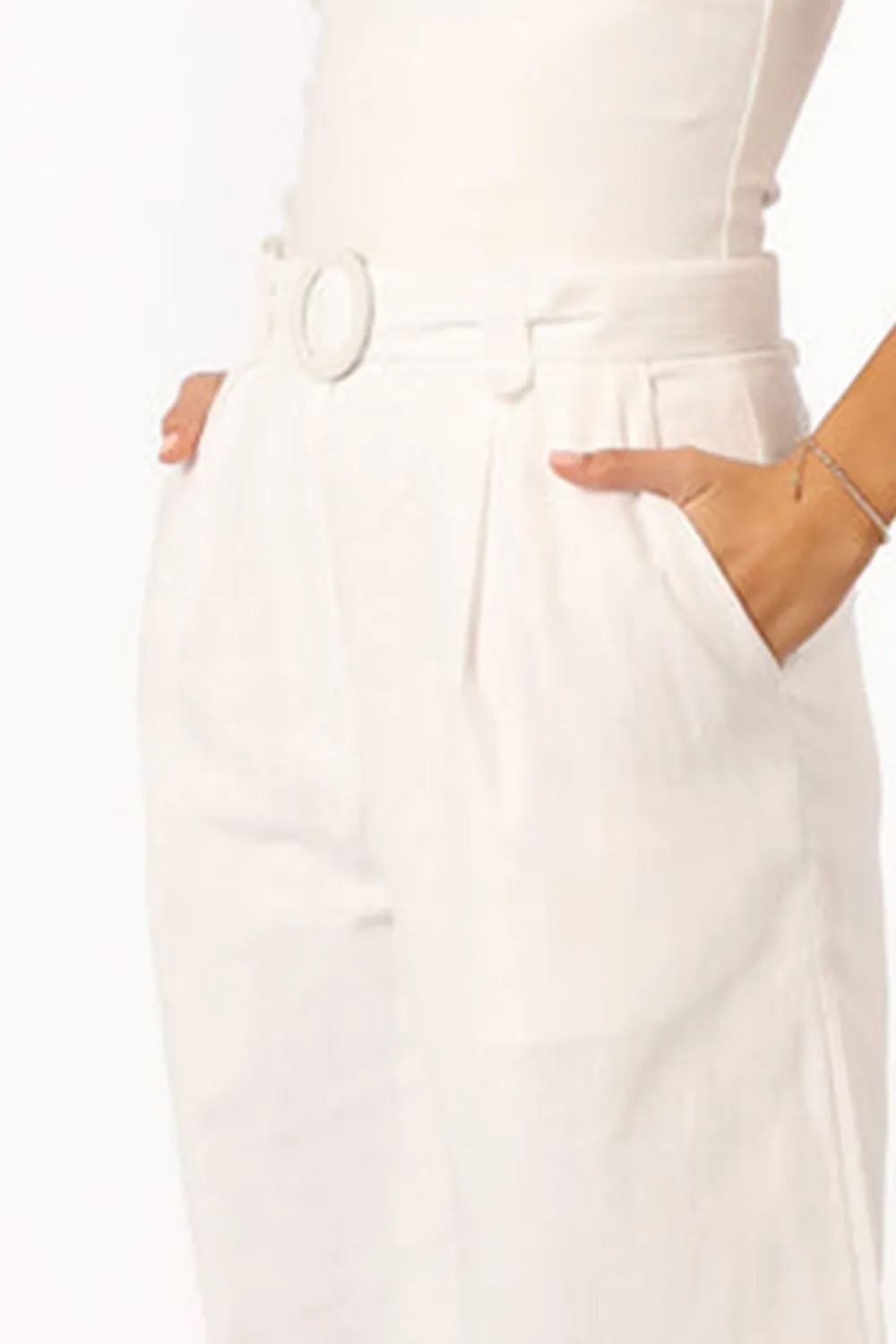 WHITE CASUAL STYLE PANT