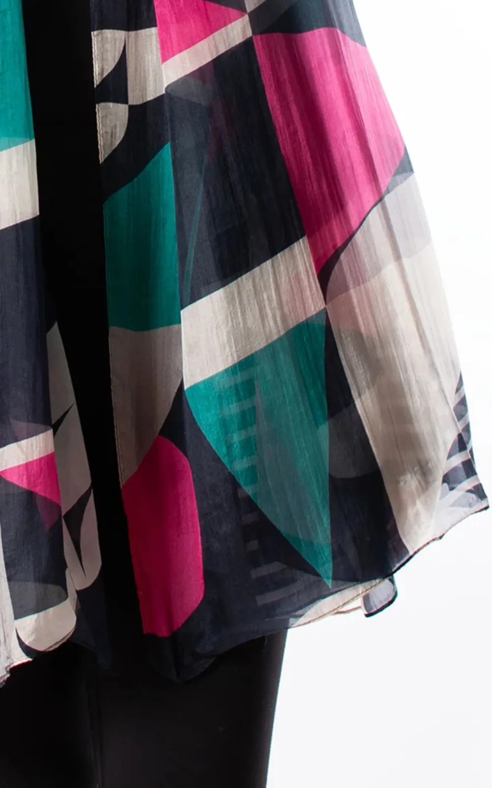 Designer Geometric Contrast Color Women's Scarf