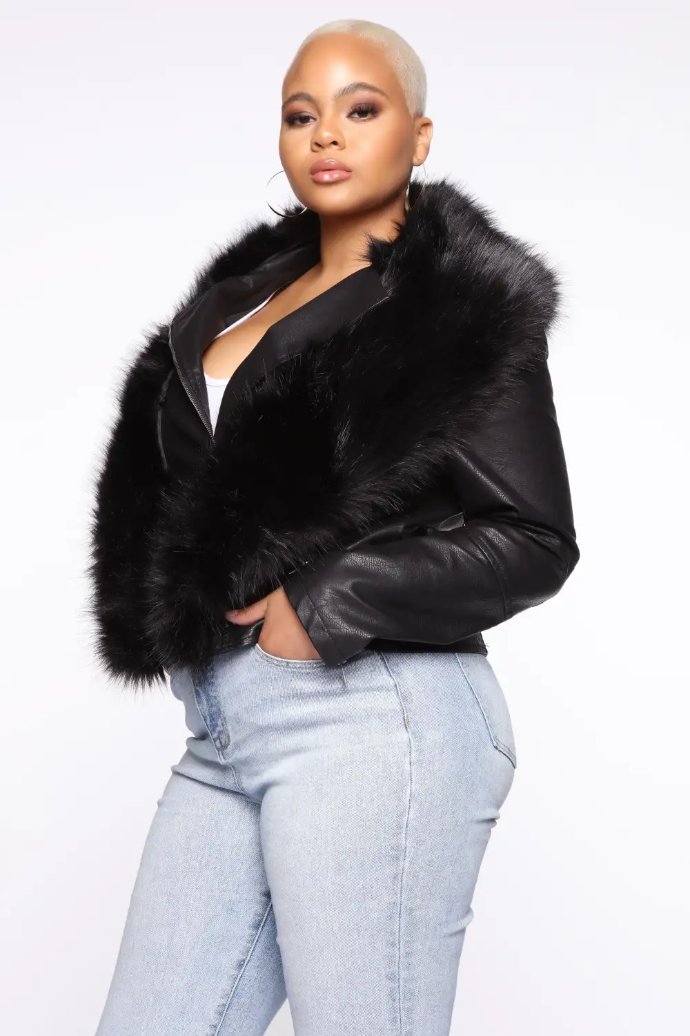 High Maintenance Faux Leather Jacket - Black