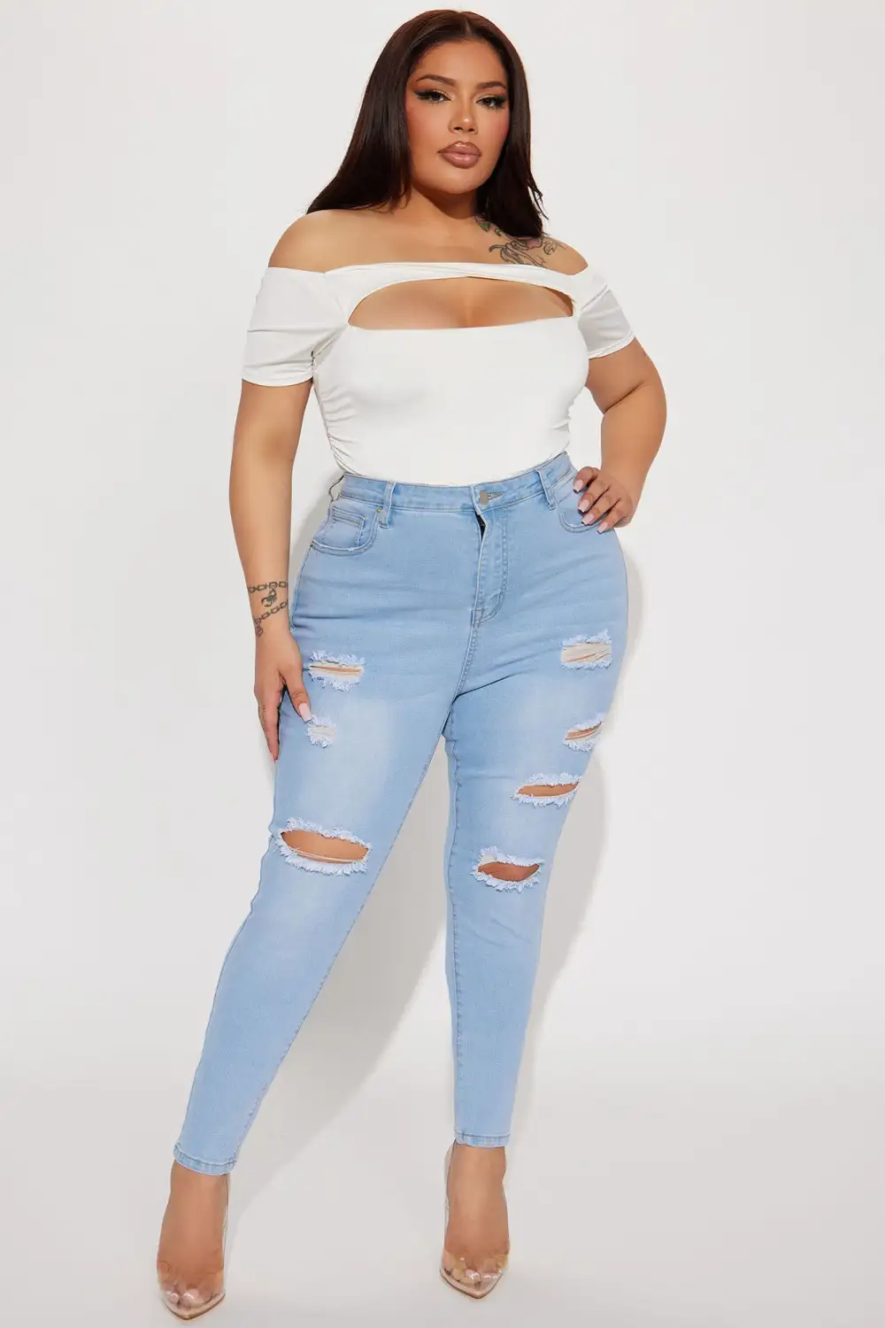 No Promises Cut Out Top - Ivory