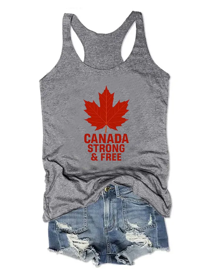 Women's Canada Strong And Free Crew Neck Vest