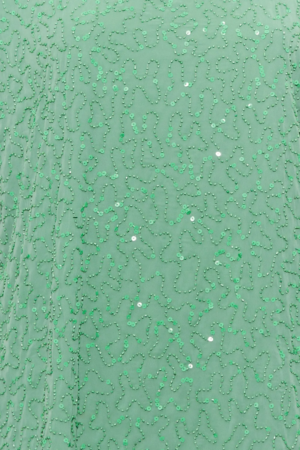 LUXE Curve Light Blue Sequin Hand Embellished Cape Dress