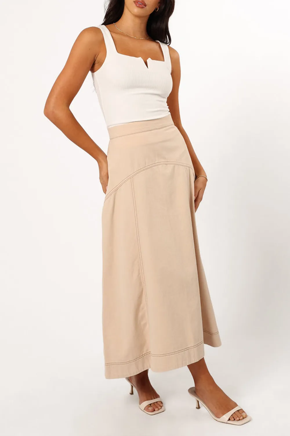 CASUAL MIDI FLOWY BOHEMIAN SKIRT