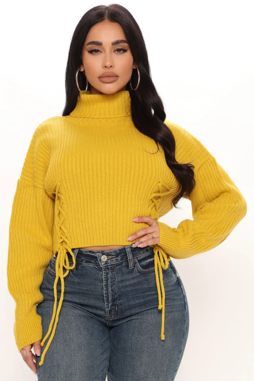 Hidden Surprises Sweater - Mustard