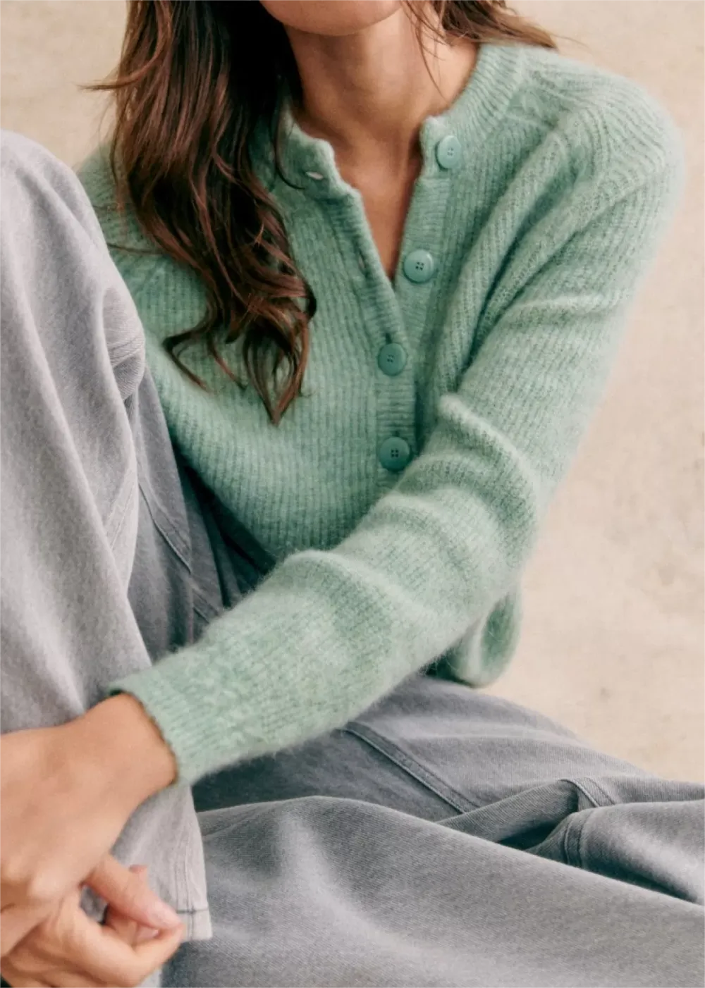 Casual Style Cardigan Knitwear