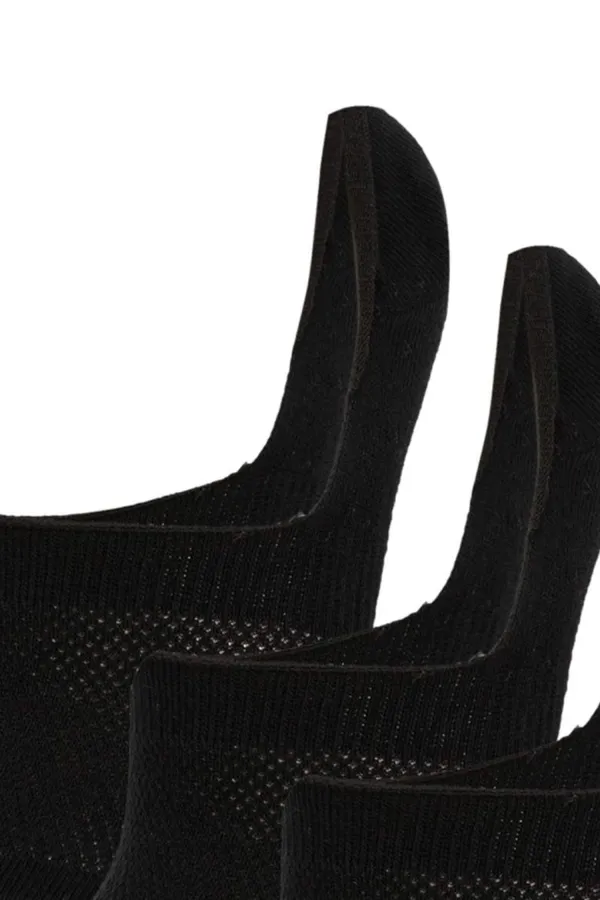 Black Breathable Ankle Socks For Women