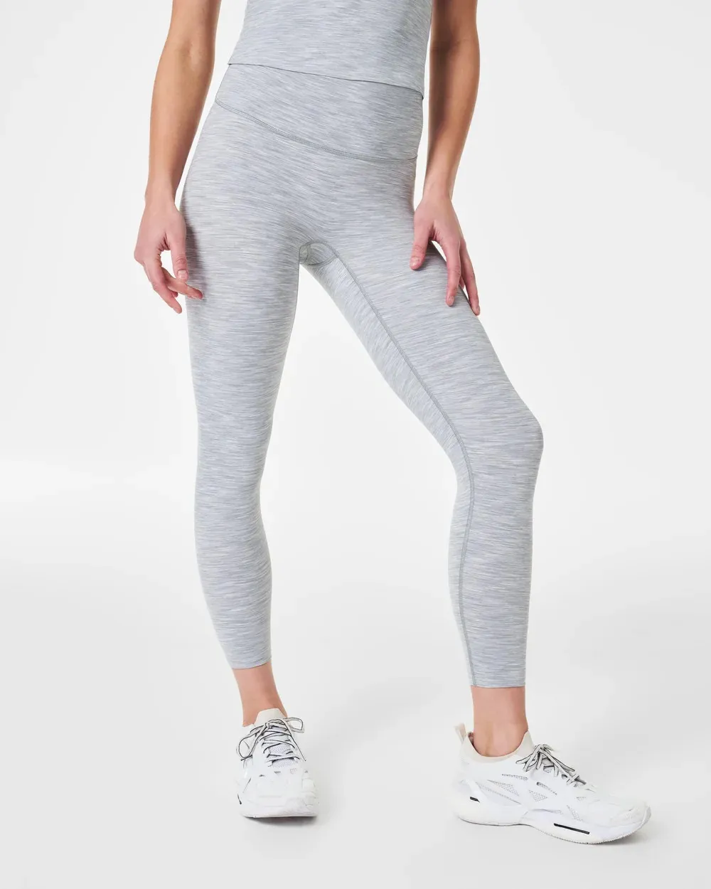 Active 7/8 Leggings - Heather Grey Spacedye