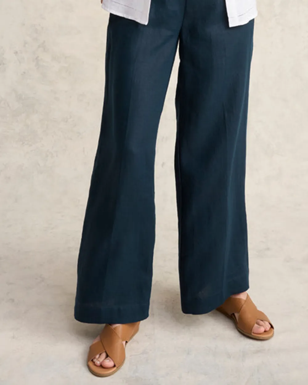 Wide Leg Linen Trousers